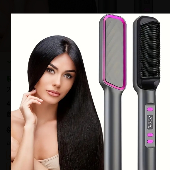 Other - Sleek Gray and Pink Hair Straightener